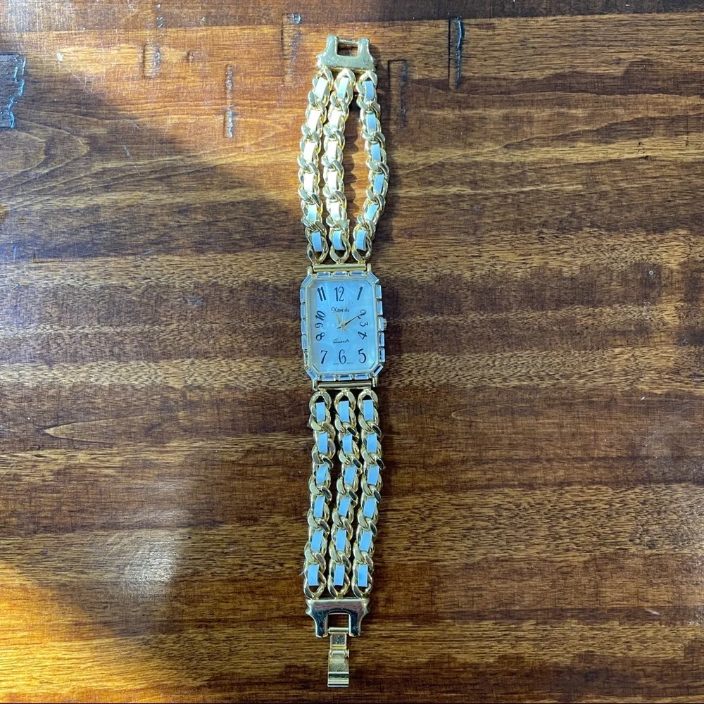 Xanadu Quartz watch in gold tone with embellishments
